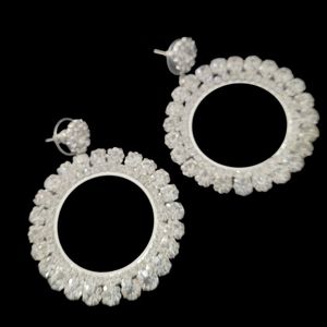 So Good Ladies Rhinestone Fashion Statement Earrings